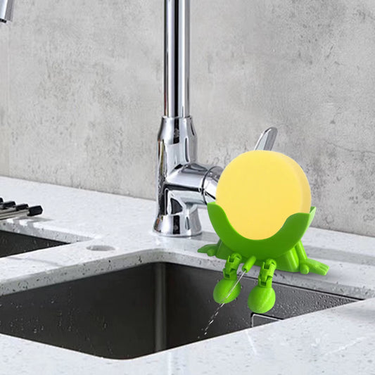 Smart Kitchen Gadgets Cute Hanging Sponge Holder with – Keeps Your Sponge Dry & for Holder Funny Sponge Kitchen Gadgets under 20