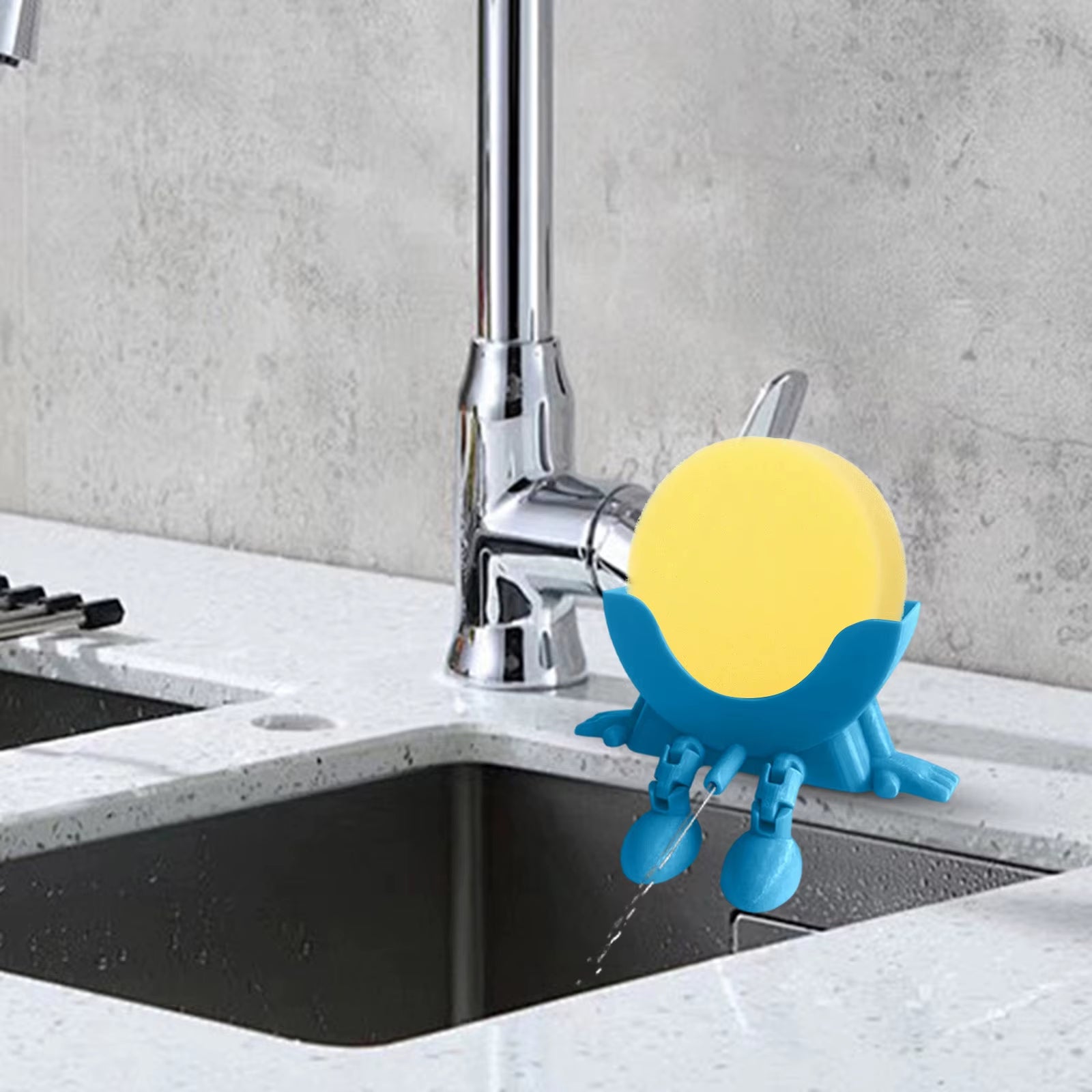 Smart Kitchen Gadgets Cute Hanging Sponge Holder with – Keeps Your Sponge Dry & for Holder Funny Sponge Kitchen Gadgets under 20