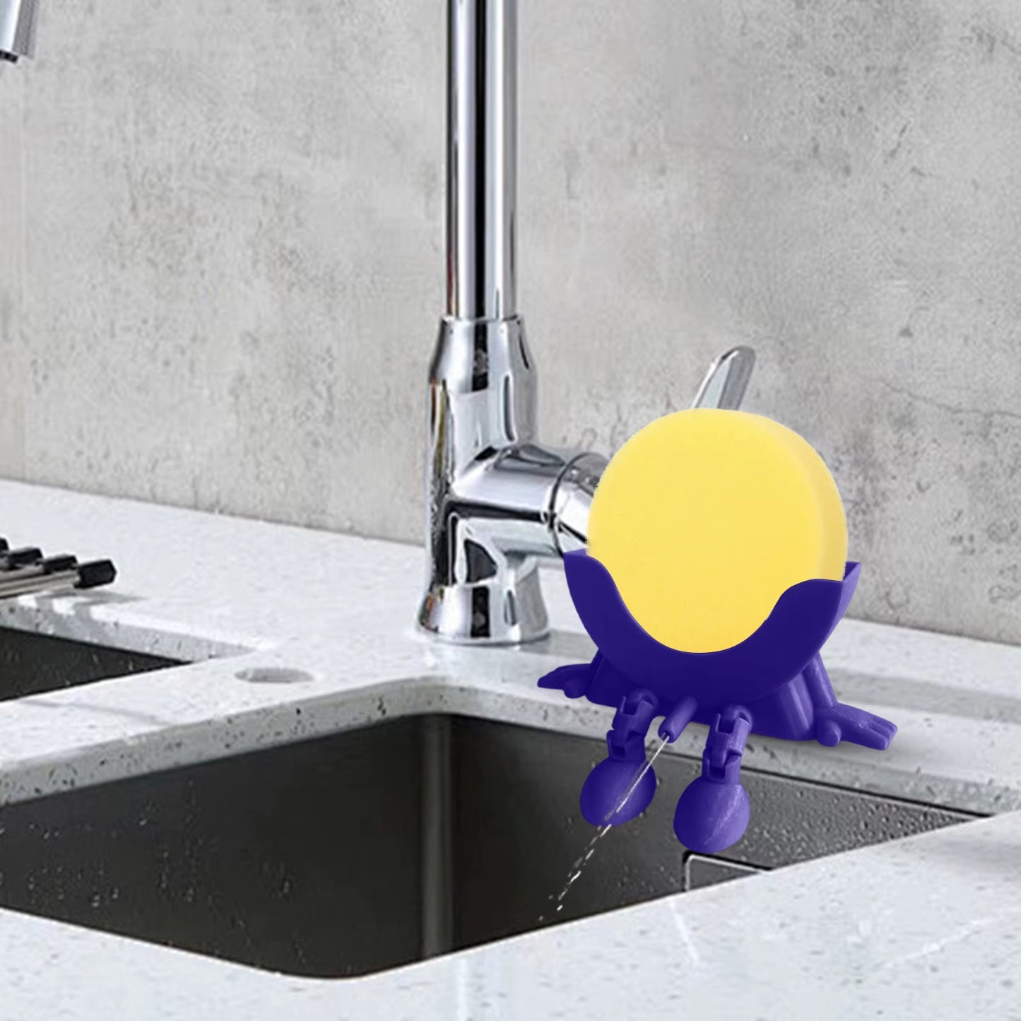 Smart Kitchen Gadgets Cute Hanging Sponge Holder with – Keeps Your Sponge Dry & for Holder Funny Sponge Kitchen Gadgets under 20