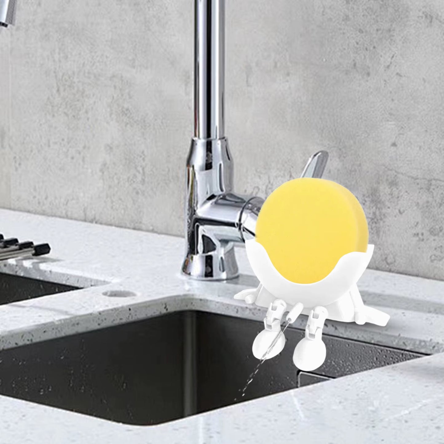 Smart Kitchen Gadgets Cute Hanging Sponge Holder with – Keeps Your Sponge Dry & for Holder Funny Sponge Kitchen Gadgets under 20